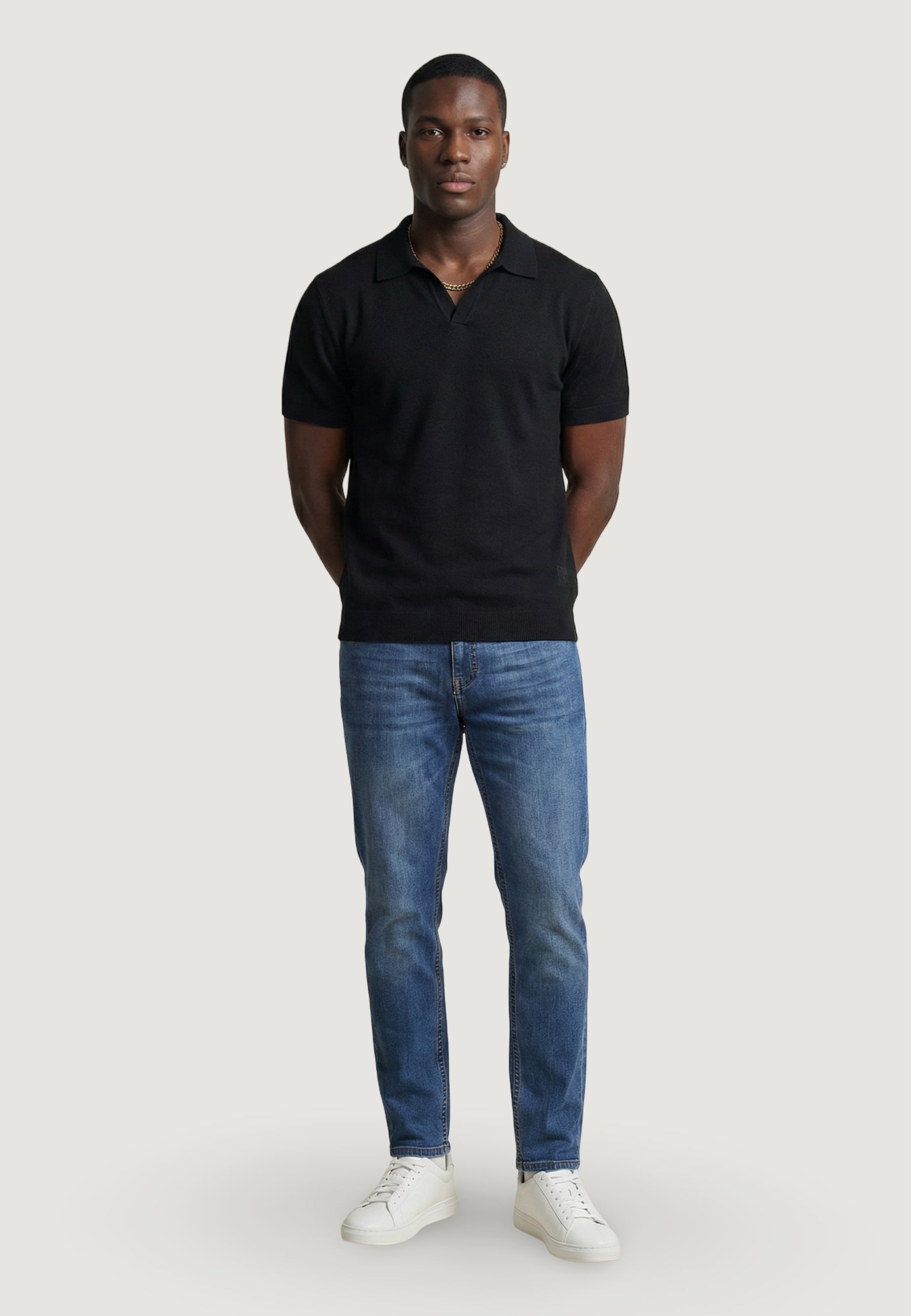 Maglia in filo manica corta YOS PULL POLO DERBY CREPS