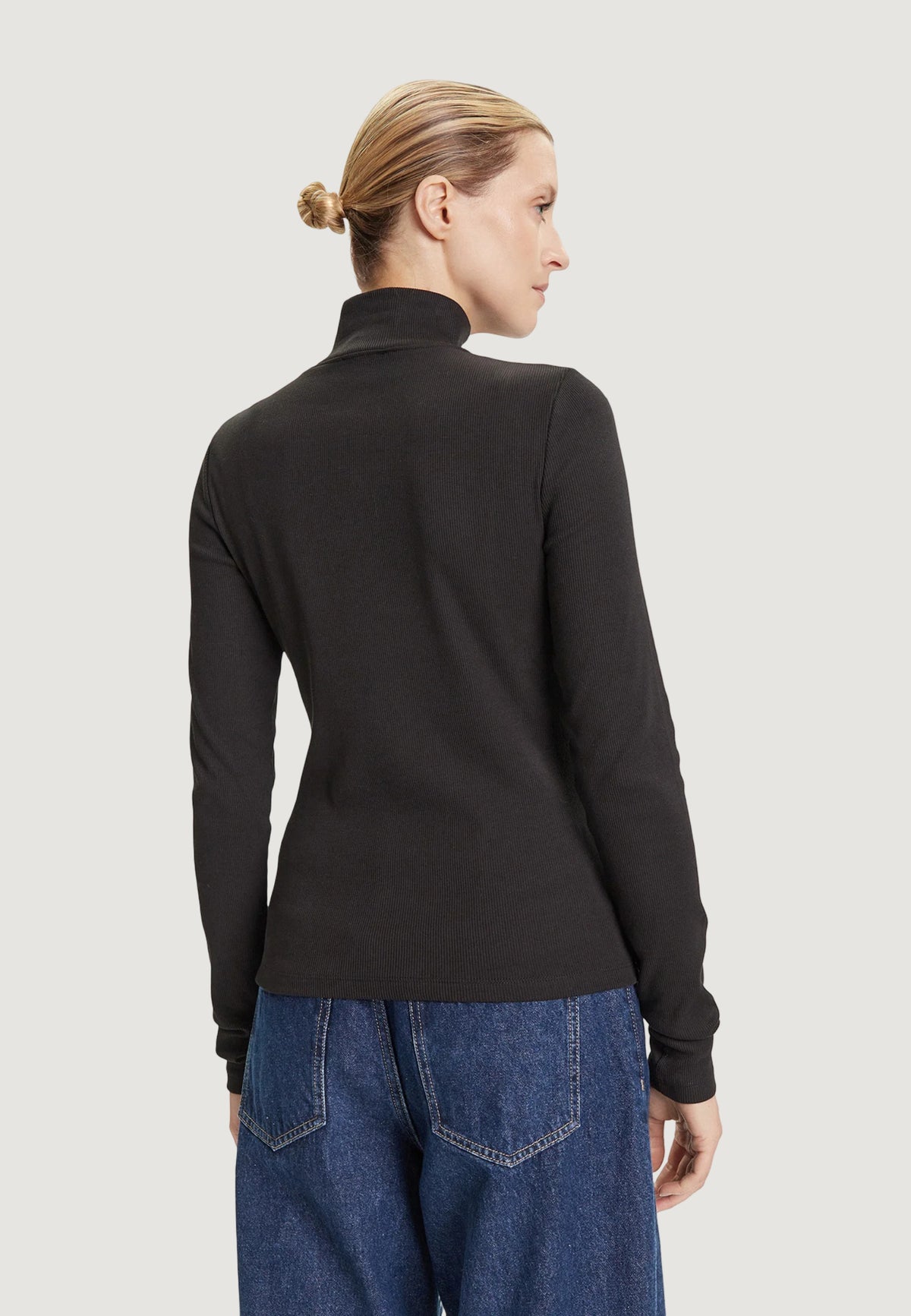Maglia Calvin Klein Jeans LS WOVEN LABEL TURTL
