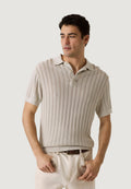 Short-sleeved yarn jersey Guess LONNY POLO SS HARRINGBONE STIT