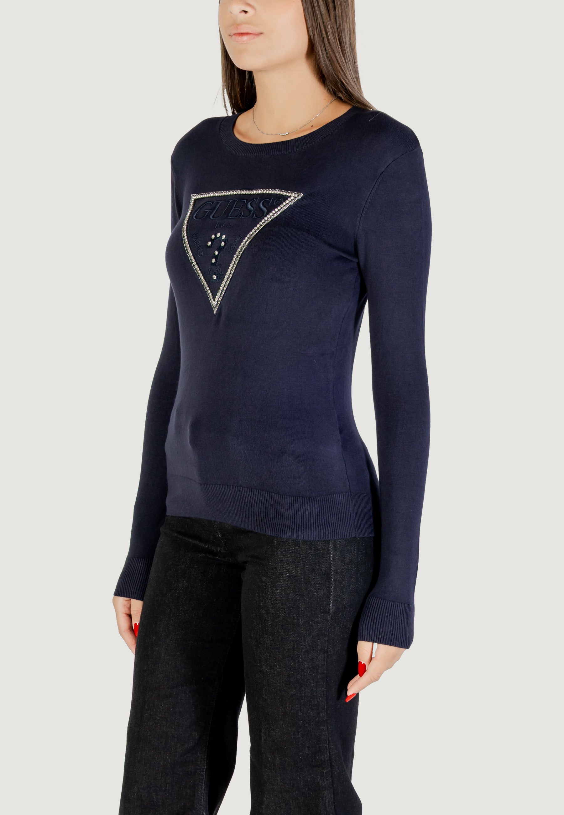 Maglia Guess LS CN KIARA TRIANGLE LOGO SWTR