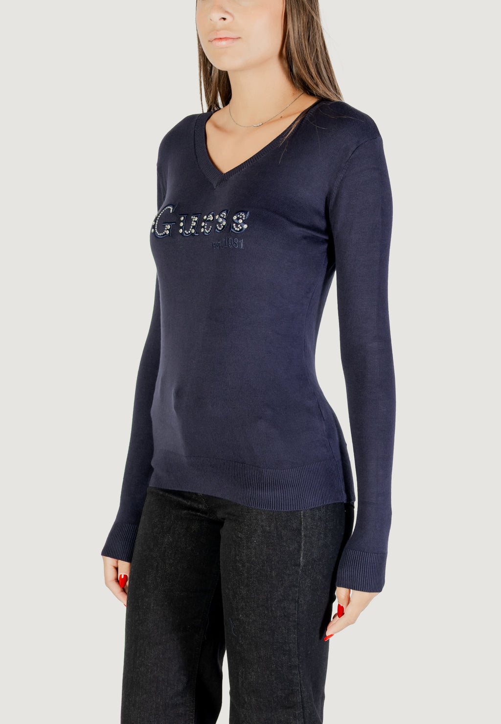 Maglia Guess LS VN KENZIE LOGO SWTR