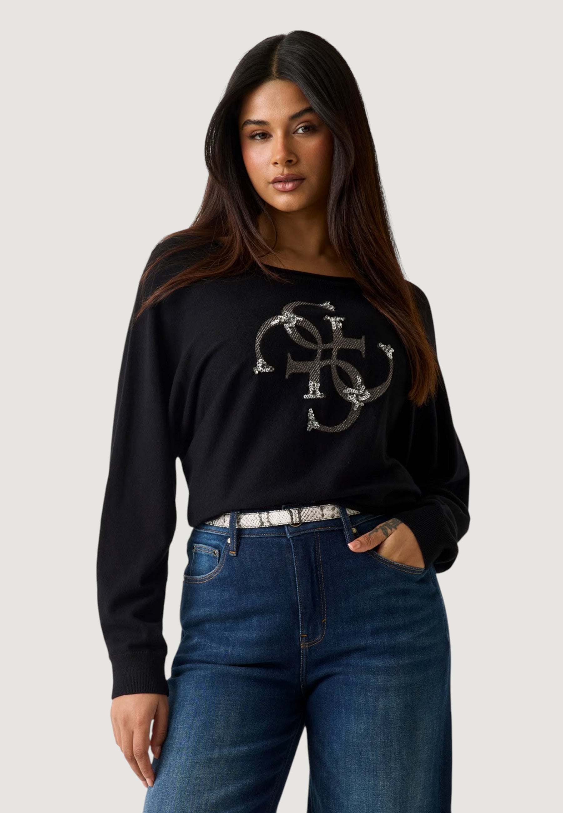 Maglia Guess BAT SLEEVE GEMMA LOG