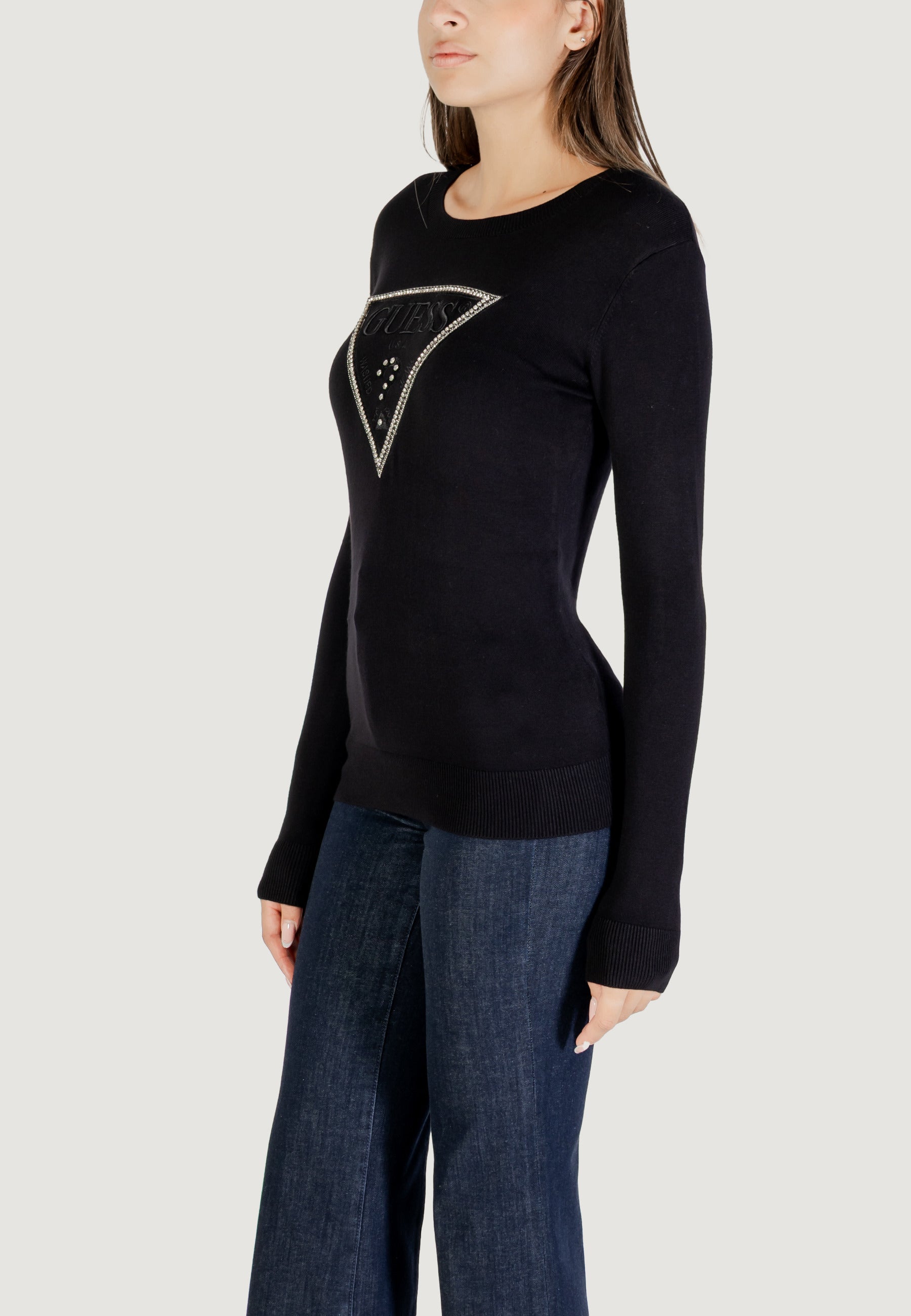 Maglia Guess LS CN KIARA TRIANGLE LOGO SWTR