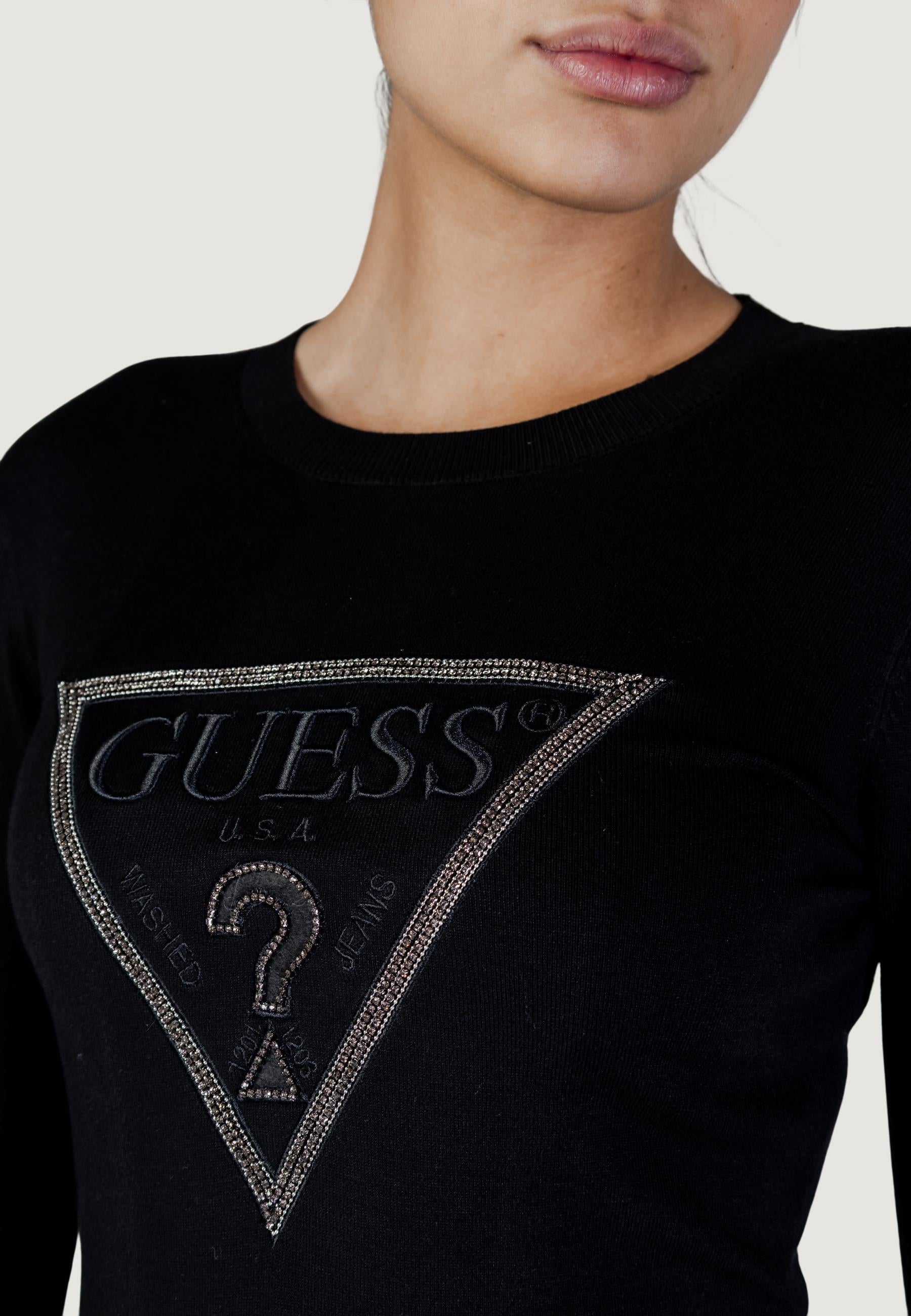 Maglia Guess LS CN SASHA TRIANGLE LOGO SWTR