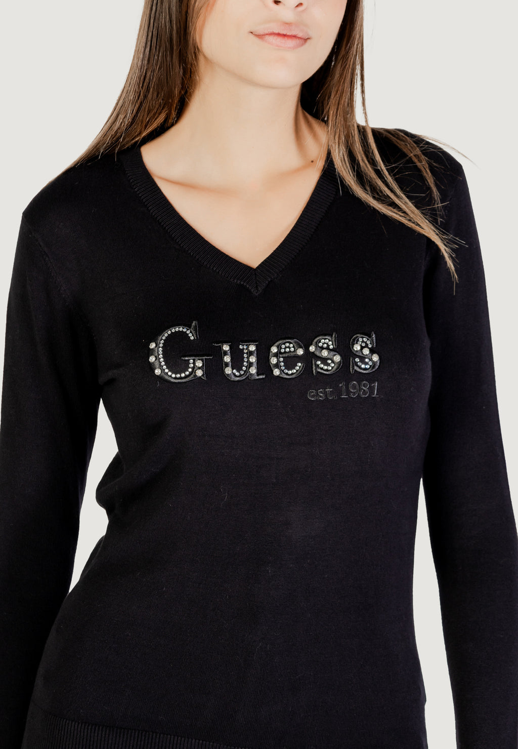 Maglia Guess LS VN KENZIE LOGO SWTR