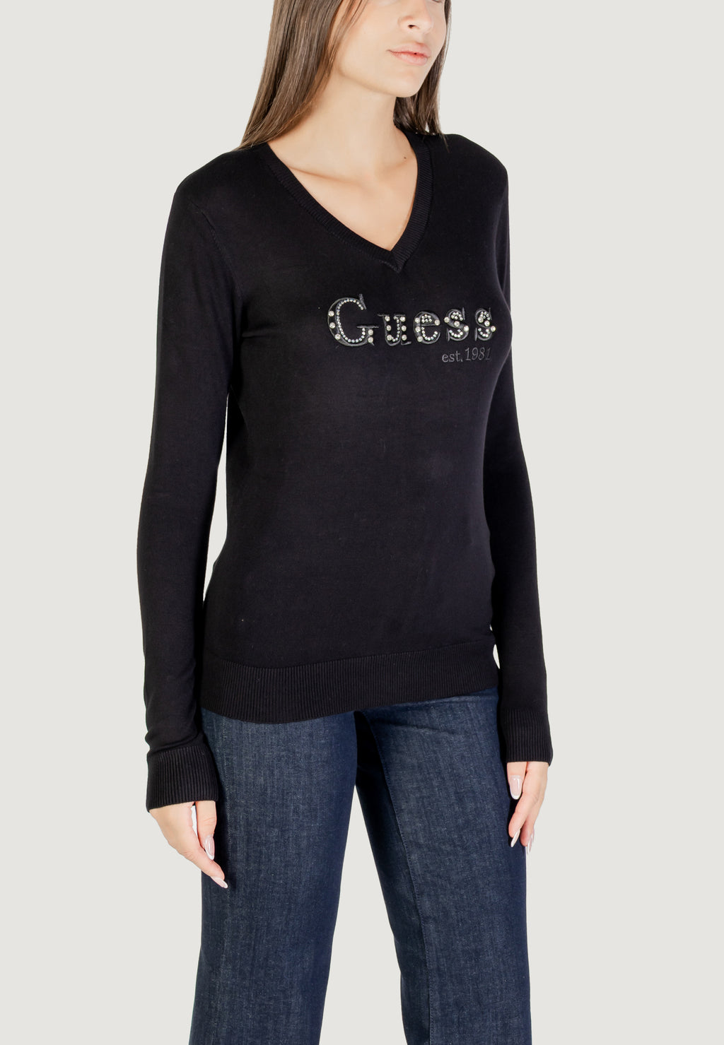 Maglia Guess LS VN KENZIE LOGO SWTR