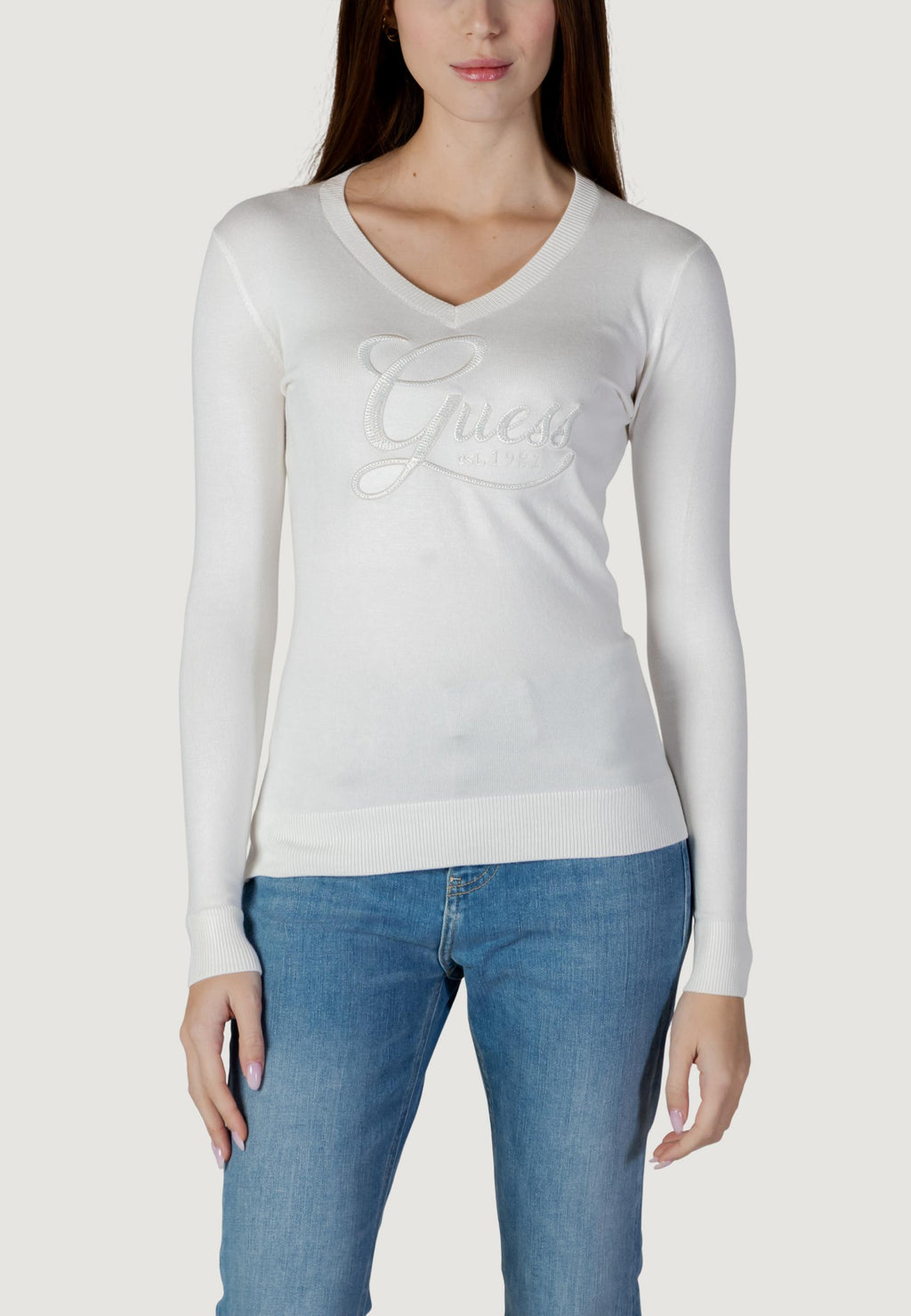 Maglia Guess LS VN STEPHANIE LOGO SWTR