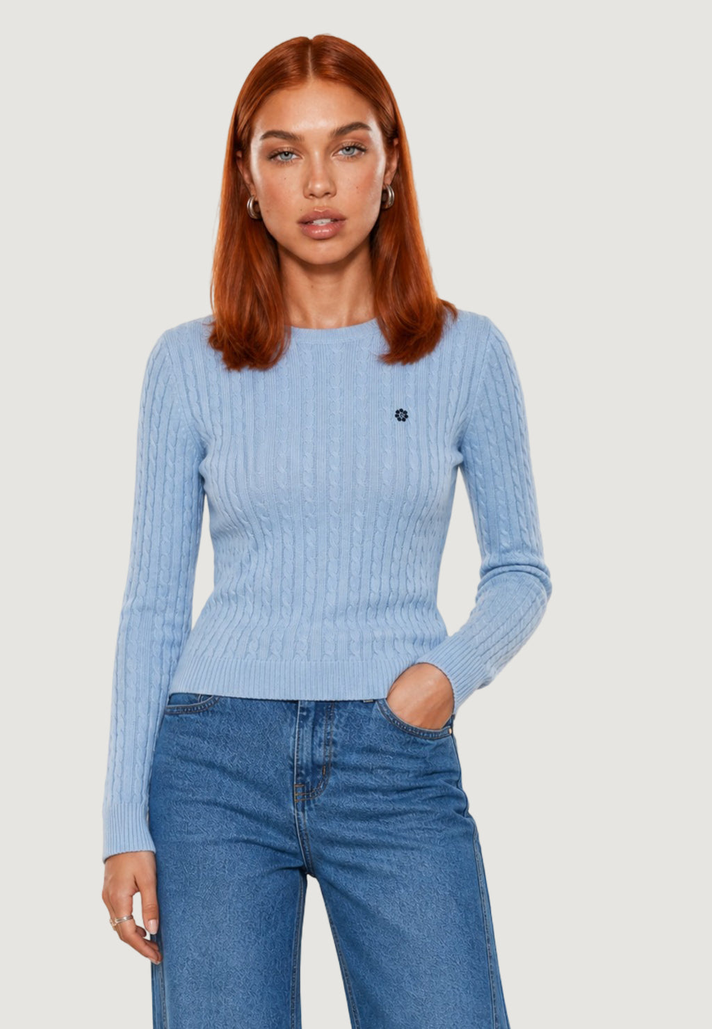 Maglia I am Maglione Cotone Treccia