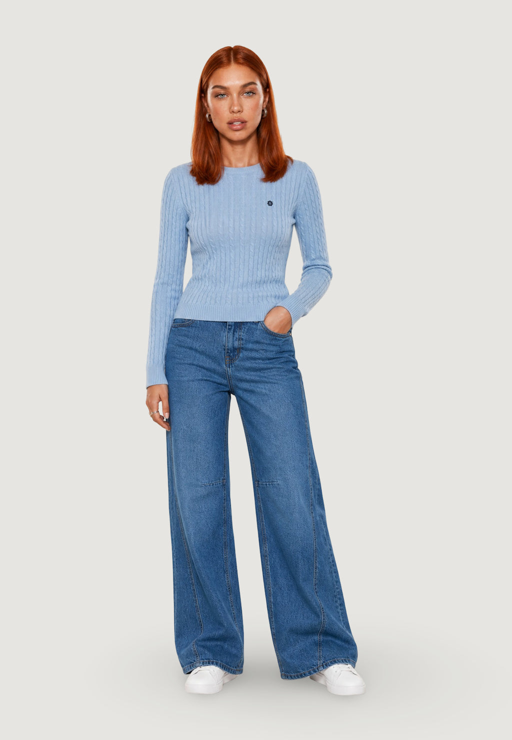 Maglia I am Maglione Cotone Treccia
