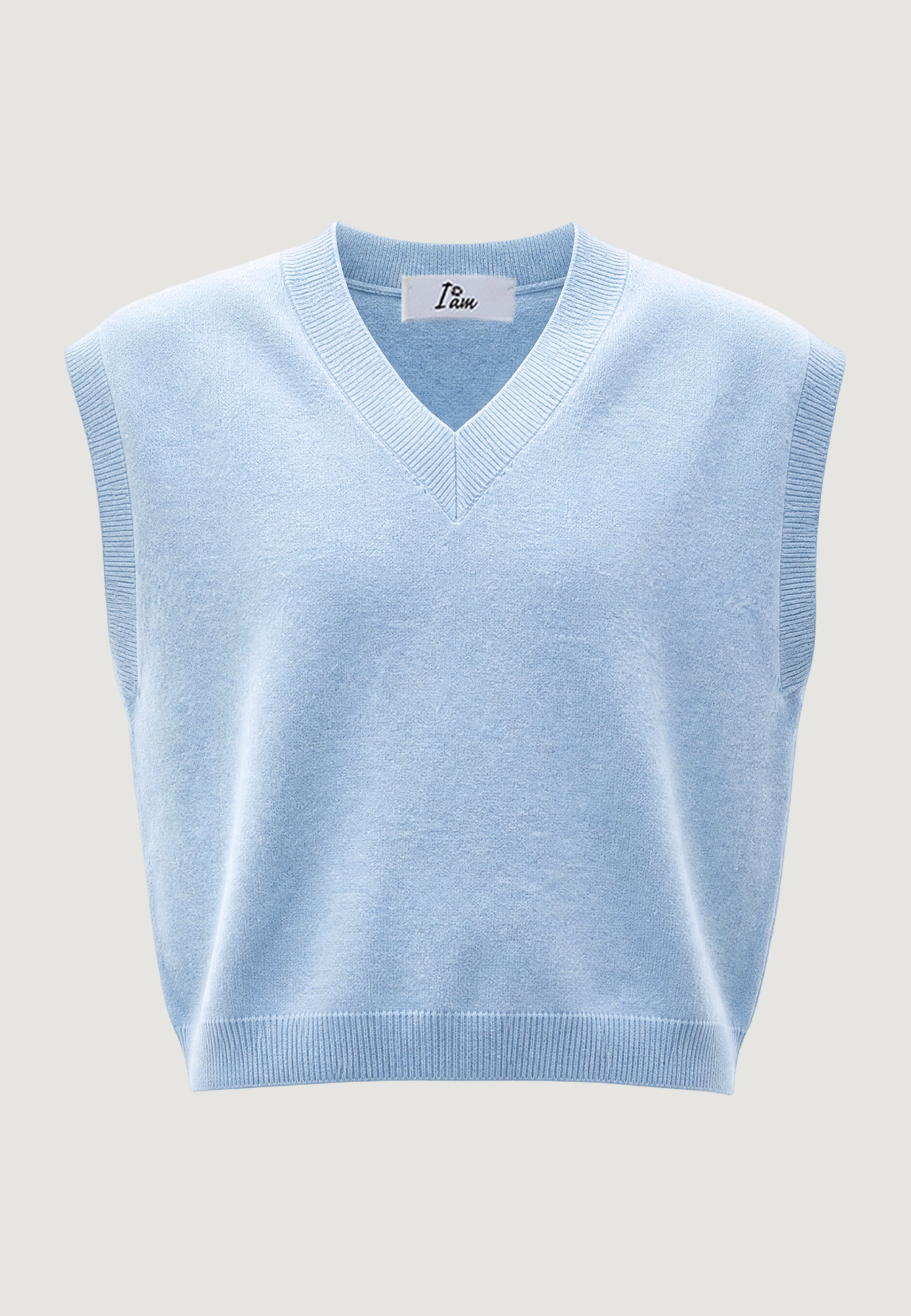 Maglia I am Gilet Cotone Acrilico Scollo V