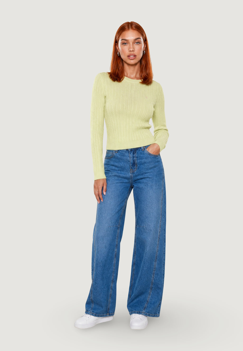 Jersey I am Maglione Cotone Treccia