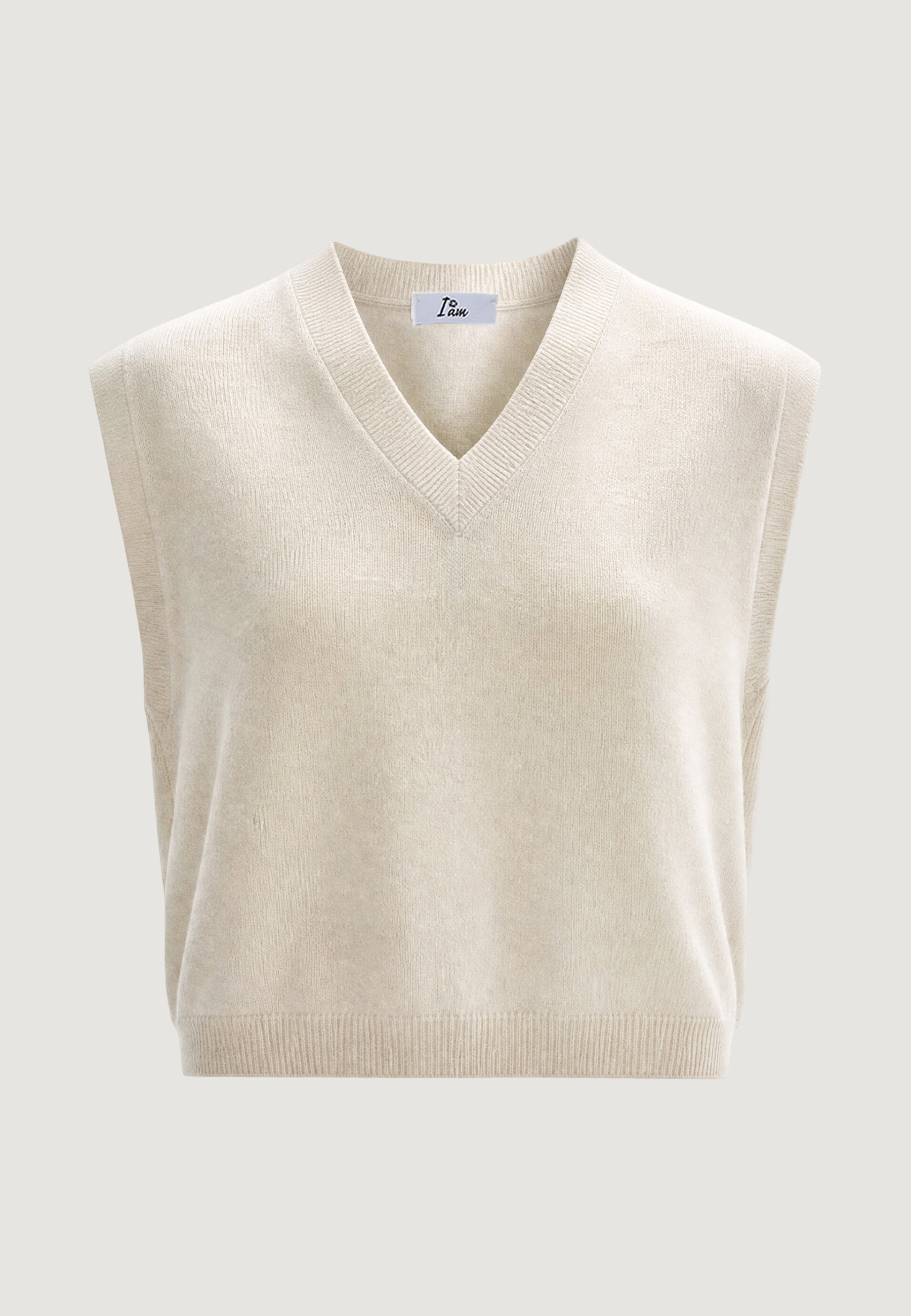 Jersey I am Gilet Cotone Acrilico Scollo V