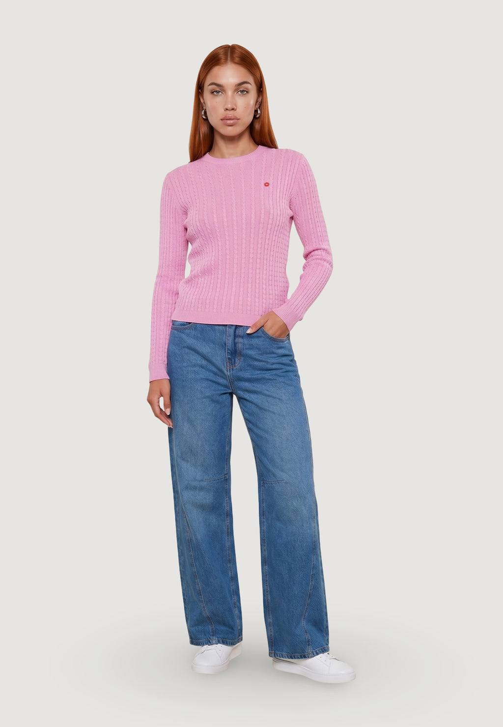 Maglia I am Maglione Cotone Treccia
