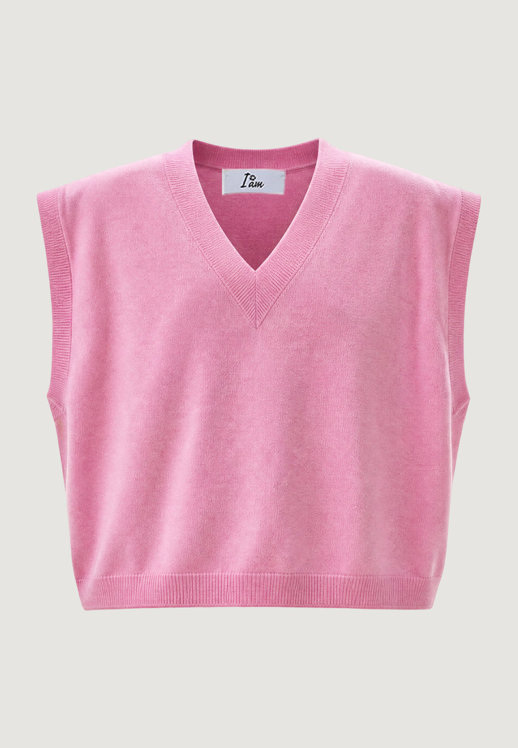 Maglia I am Gilet Cotone Acrilico Scollo V