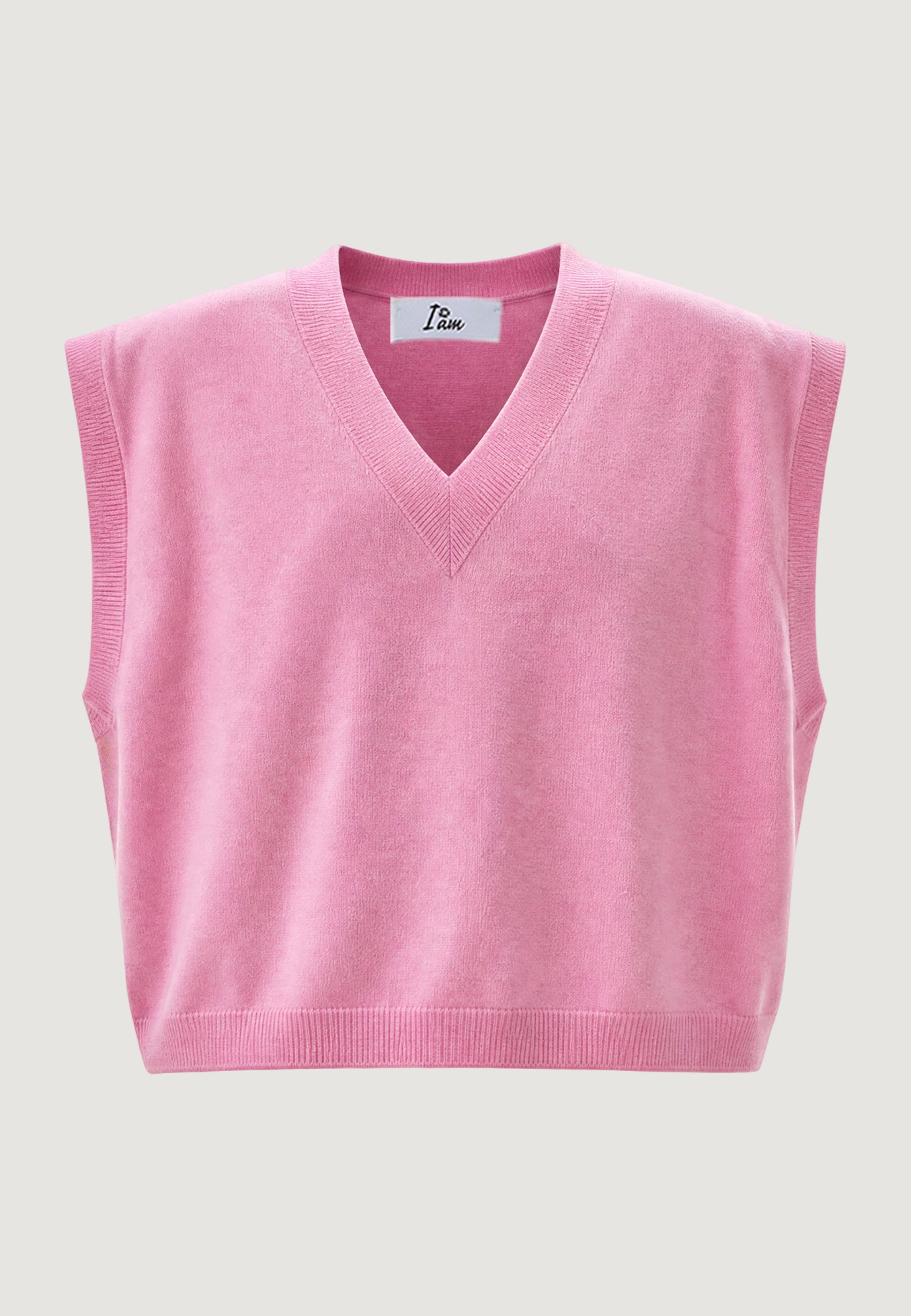 Maglia I am Gilet Cotone Acrilico Scollo V
