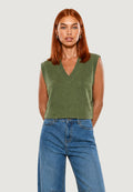 Jersey I am Gilet Cotone Acrilico Scollo V