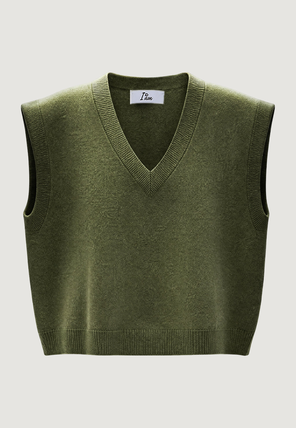 Jersey I am Gilet Cotone Acrilico Scollo V