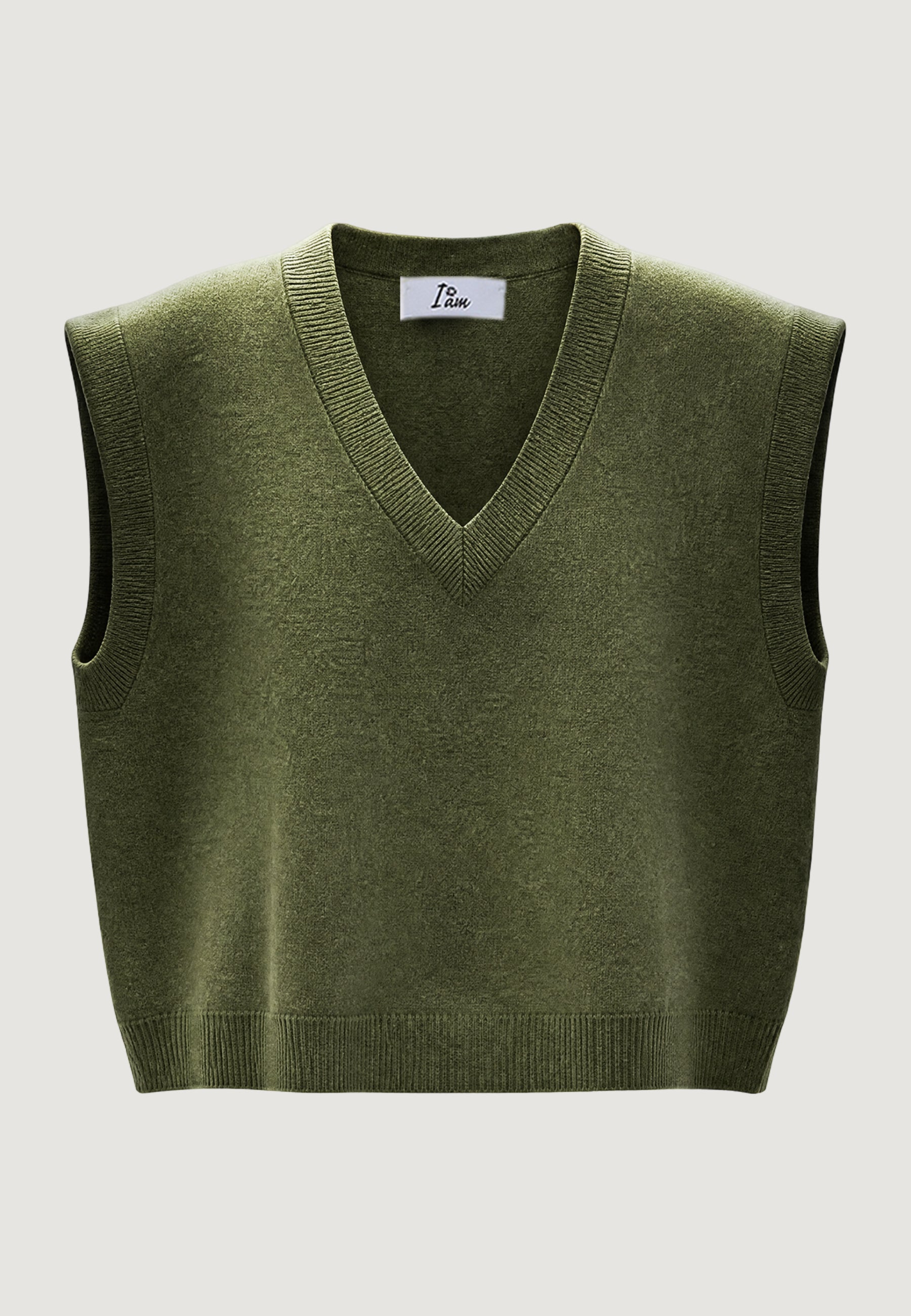 Jersey I am Gilet Cotone Acrilico Scollo V
