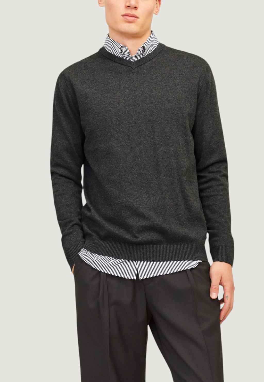 Maglia Jack Jones JJEBASIC KNIT V-NECK NOOS