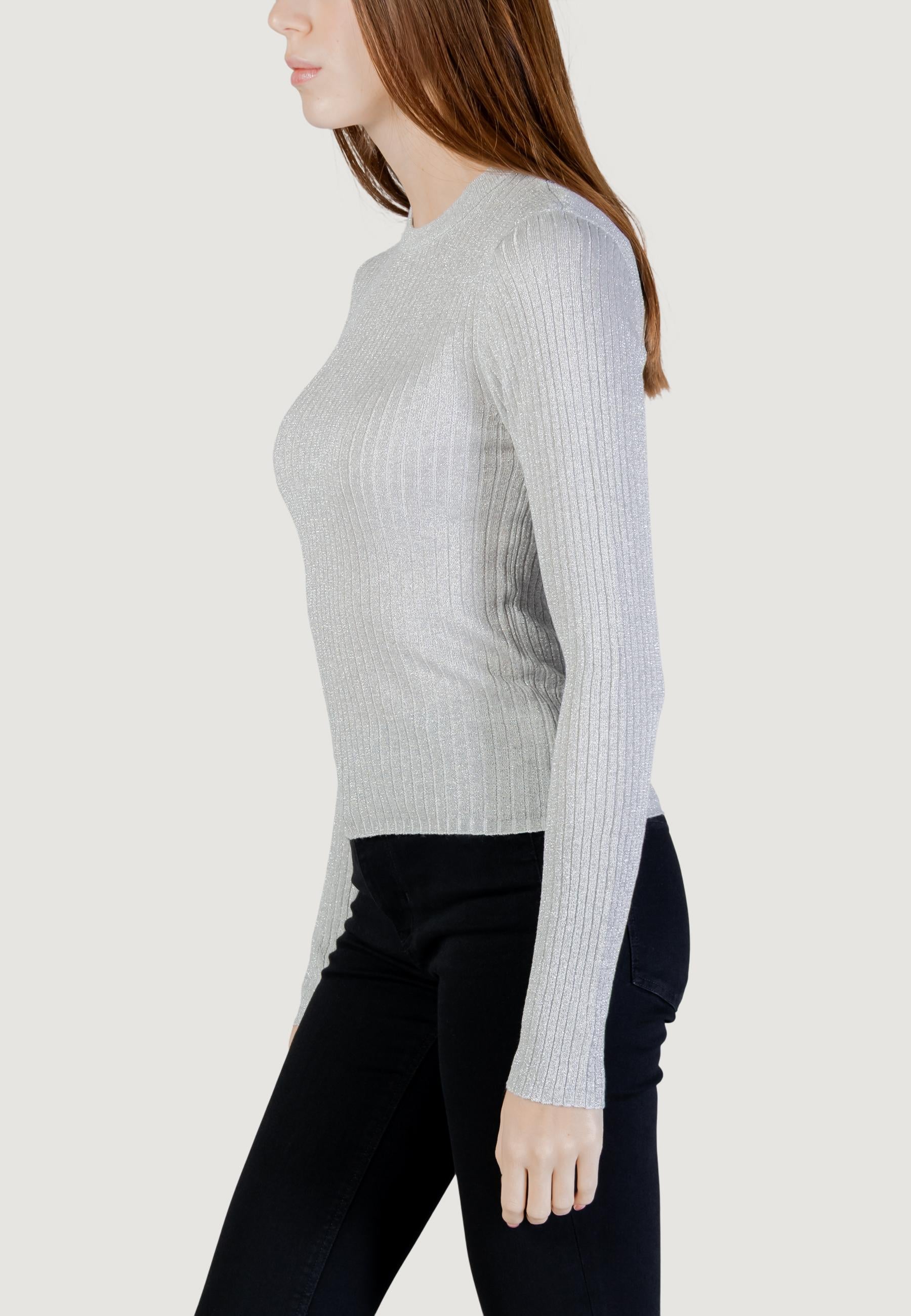 Maglia Jacqueline de Yong JDYPLUM LUREX L/S O-NECK PULLOVER KNT