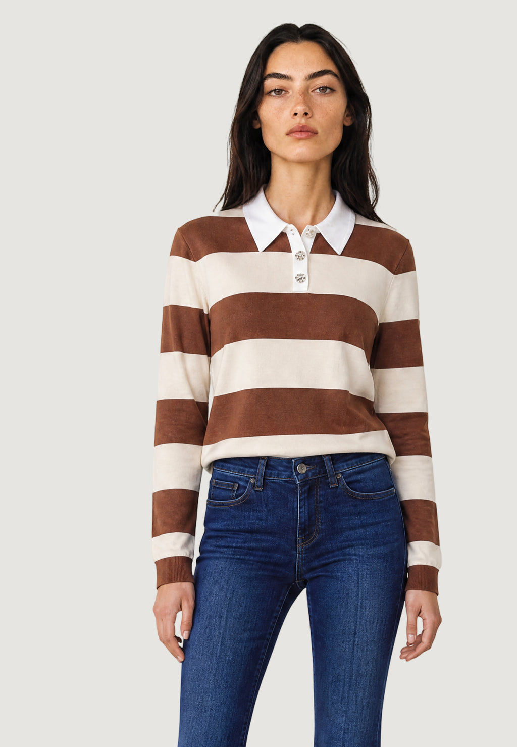Jersey Jacqueline de Yong Jdymelany L/S Polo Pullover Knt