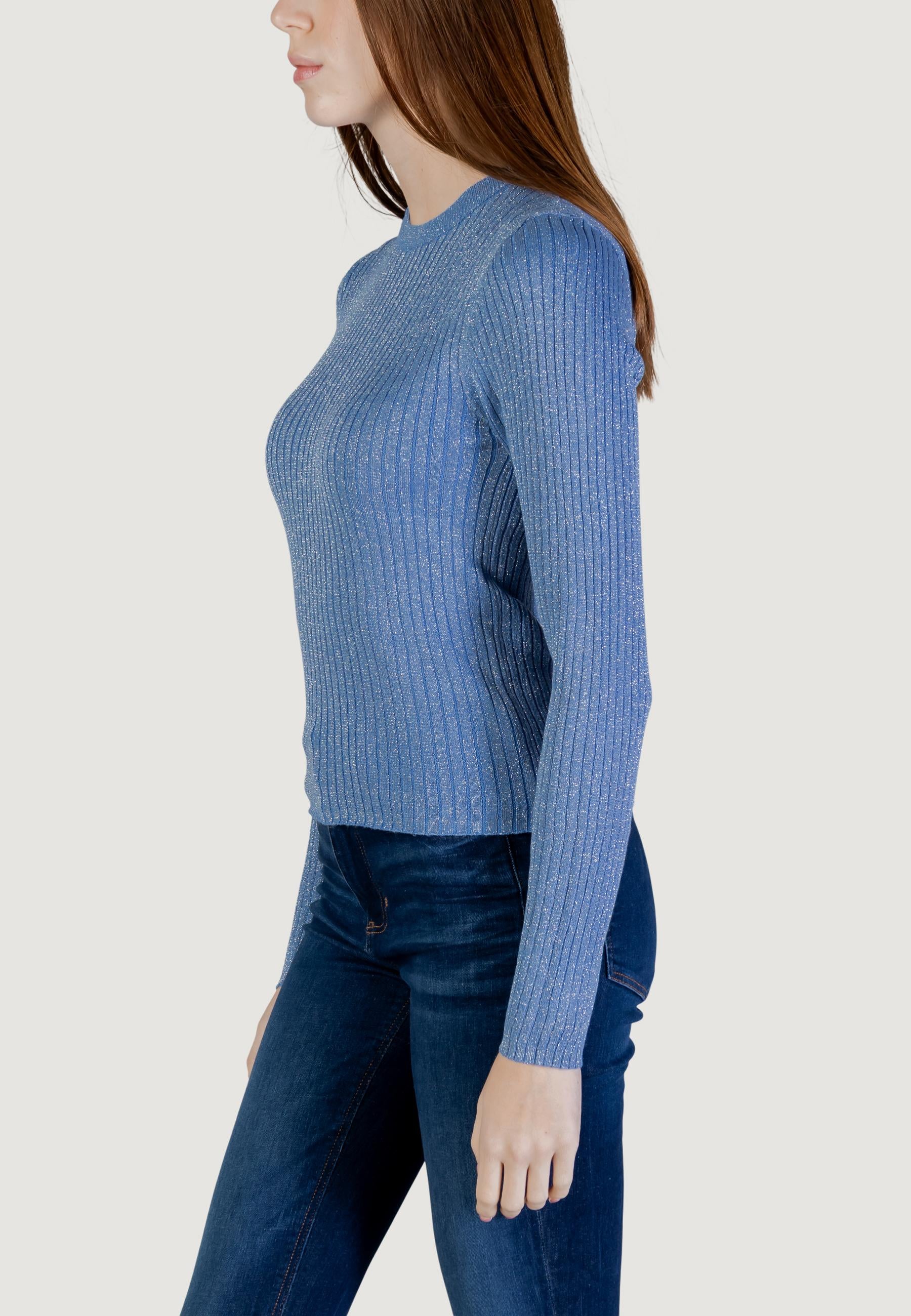 Maglia Jacqueline de Yong JDYPLUM LUREX L/S O-NECK PULLOVER KNT