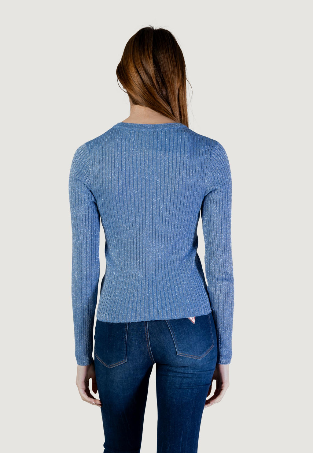 Maglia Jacqueline de Yong JDYPLUM LUREX L/S O-NECK PULLOVER KNT