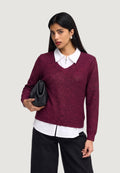 Maglia Jacqueline de Yong JDYMIA L/S V-NECK SEQUIN PULLOVER KNT