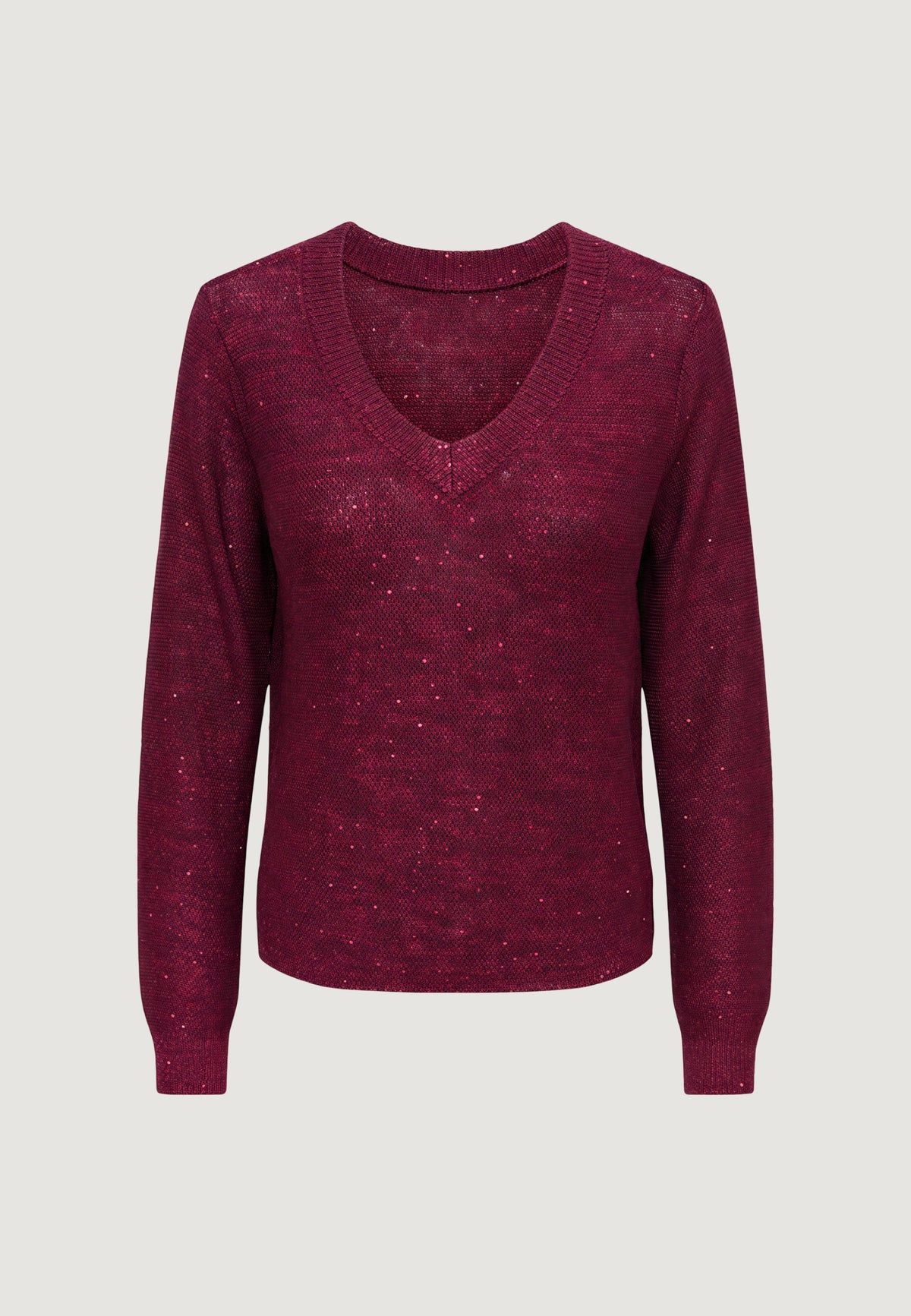 Maglia Jacqueline de Yong JDYMIA L/S V-NECK SEQUIN PULLOVER KNT