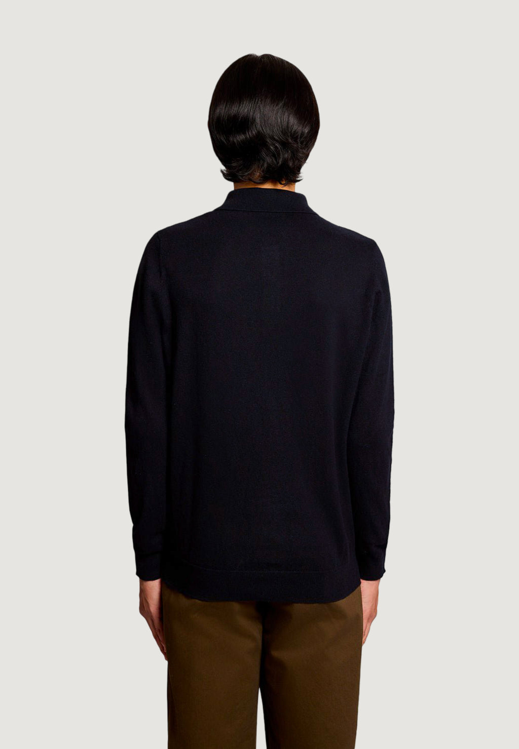 jersey Lyle & Scott Cotton Merino Long Sleeve Knit