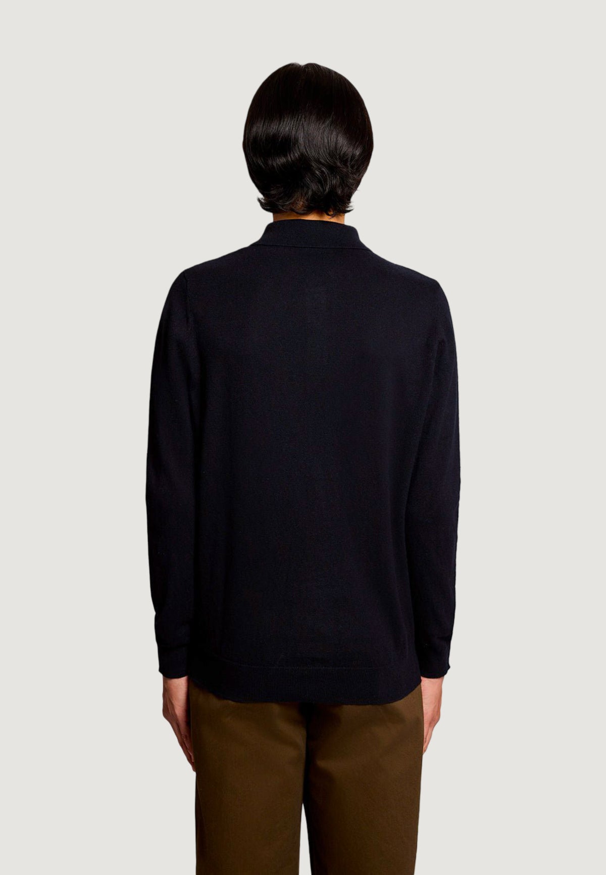 jersey Lyle & Scott Cotton Merino Long Sleeve Knit