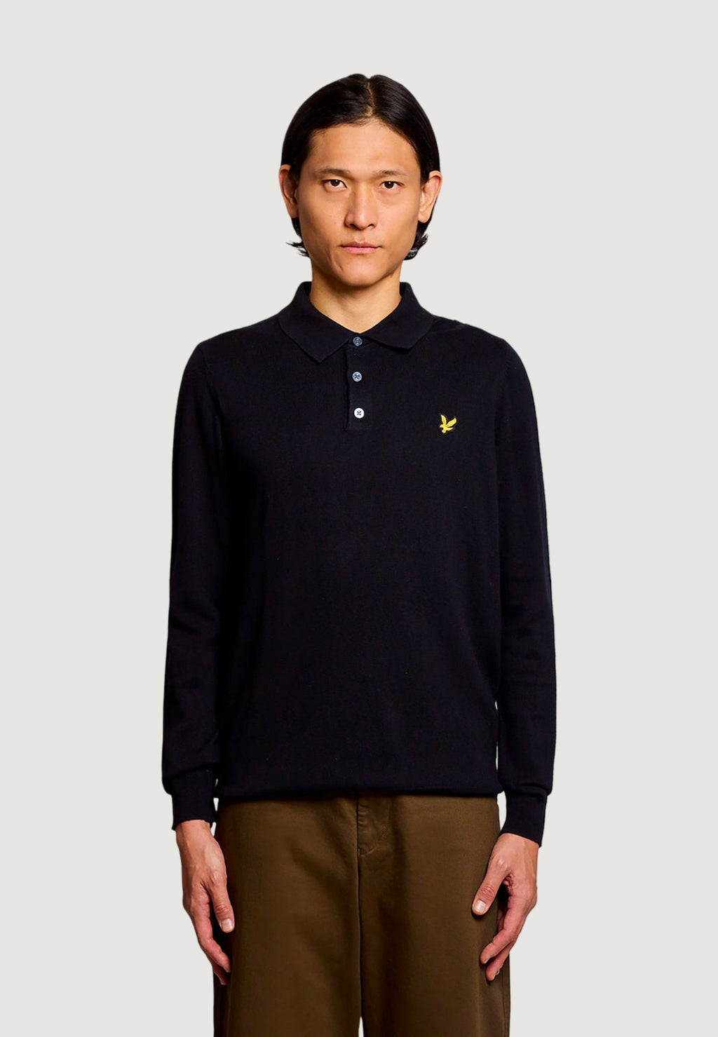 jersey Lyle & Scott Cotton Merino Long Sleeve Knit