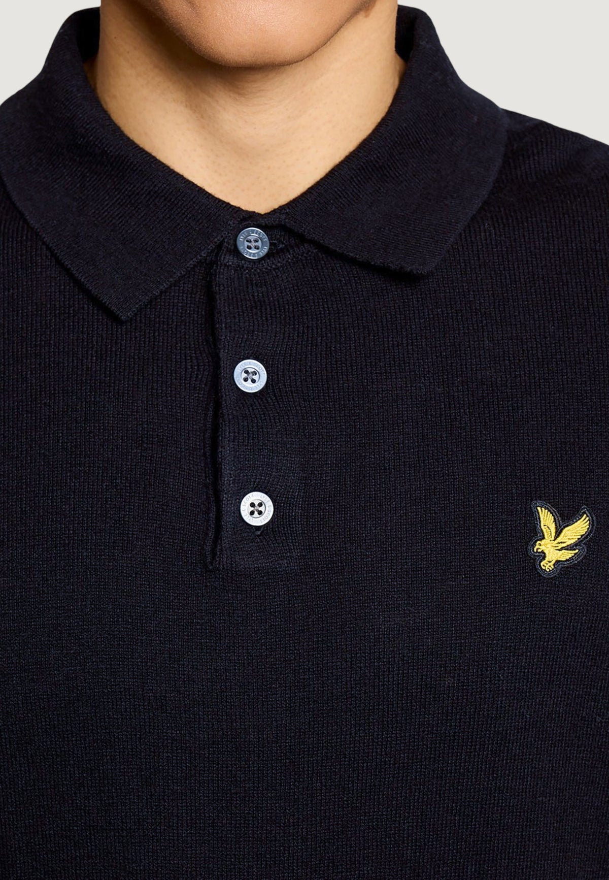 jersey Lyle & Scott Cotton Merino Long Sleeve Knit
