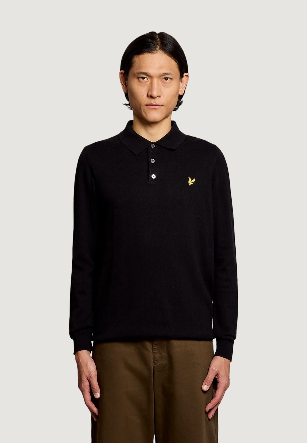 jersey Lyle & Scott Cotton Merino Long Sleeve Knit