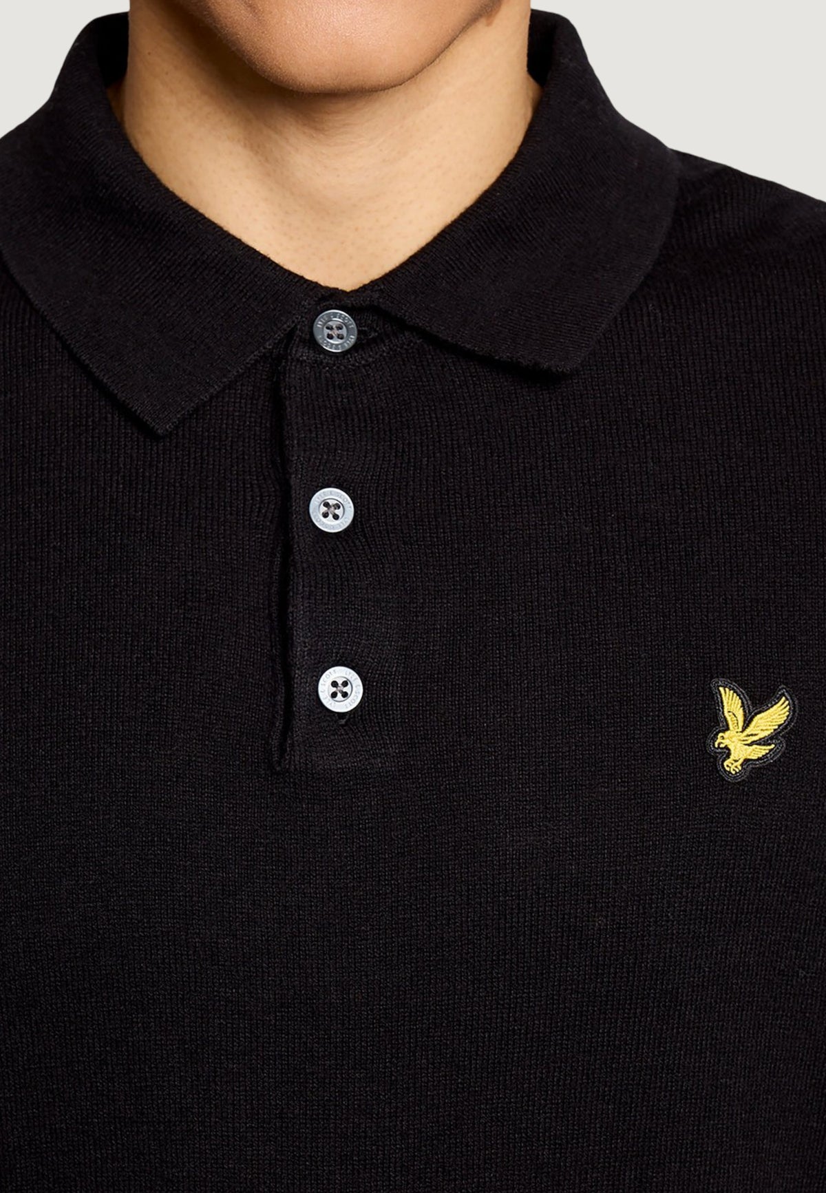 jersey Lyle & Scott Cotton Merino Long Sleeve Knit