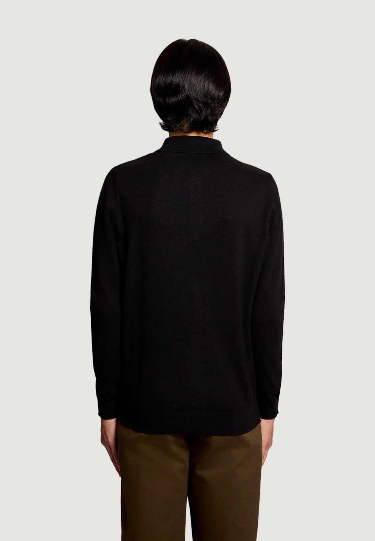 jersey Lyle & Scott Cotton Merino Long Sleeve Knit