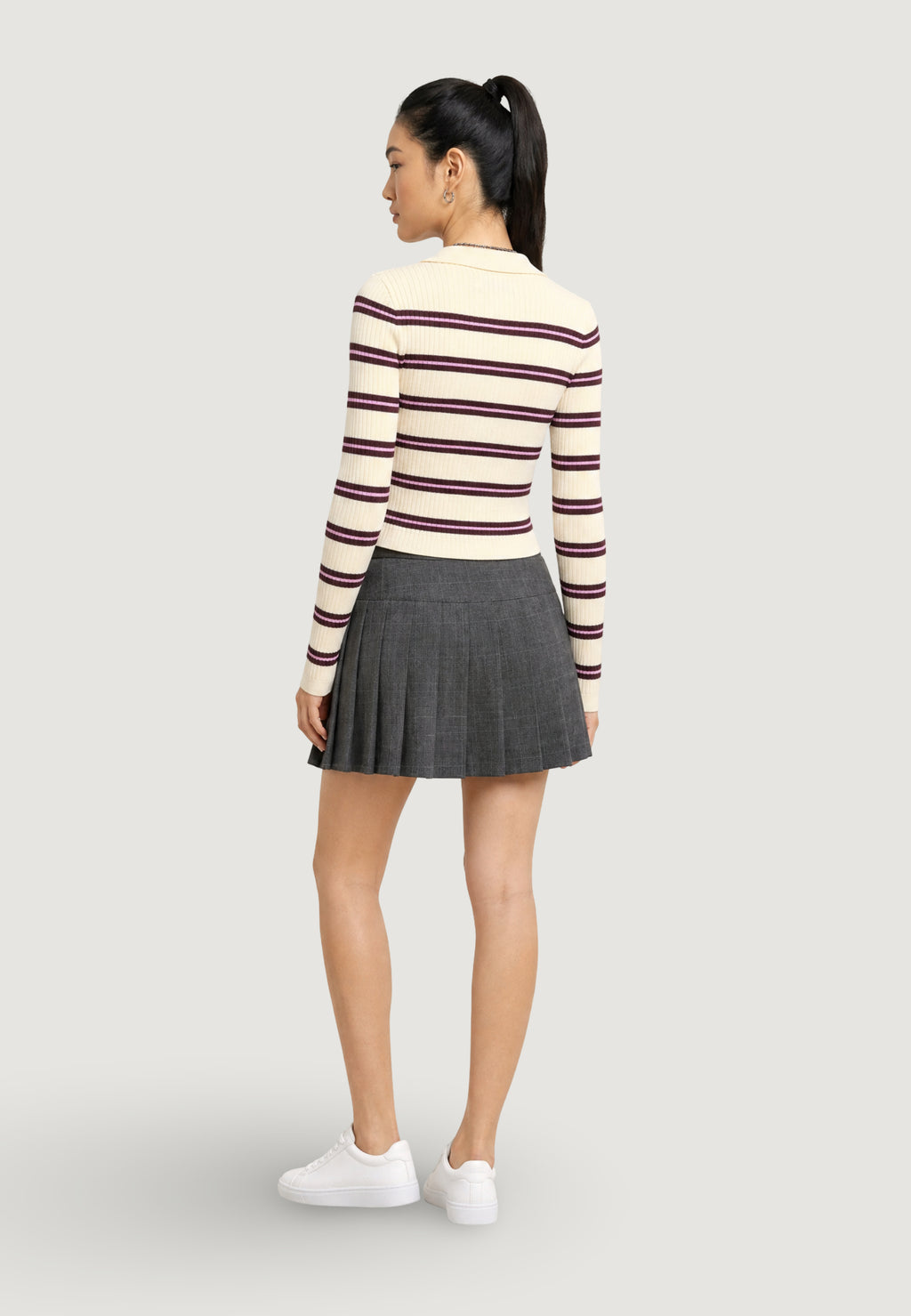 Maglia Only ONLKAYA LS STRIPE POLO KNT NOOS