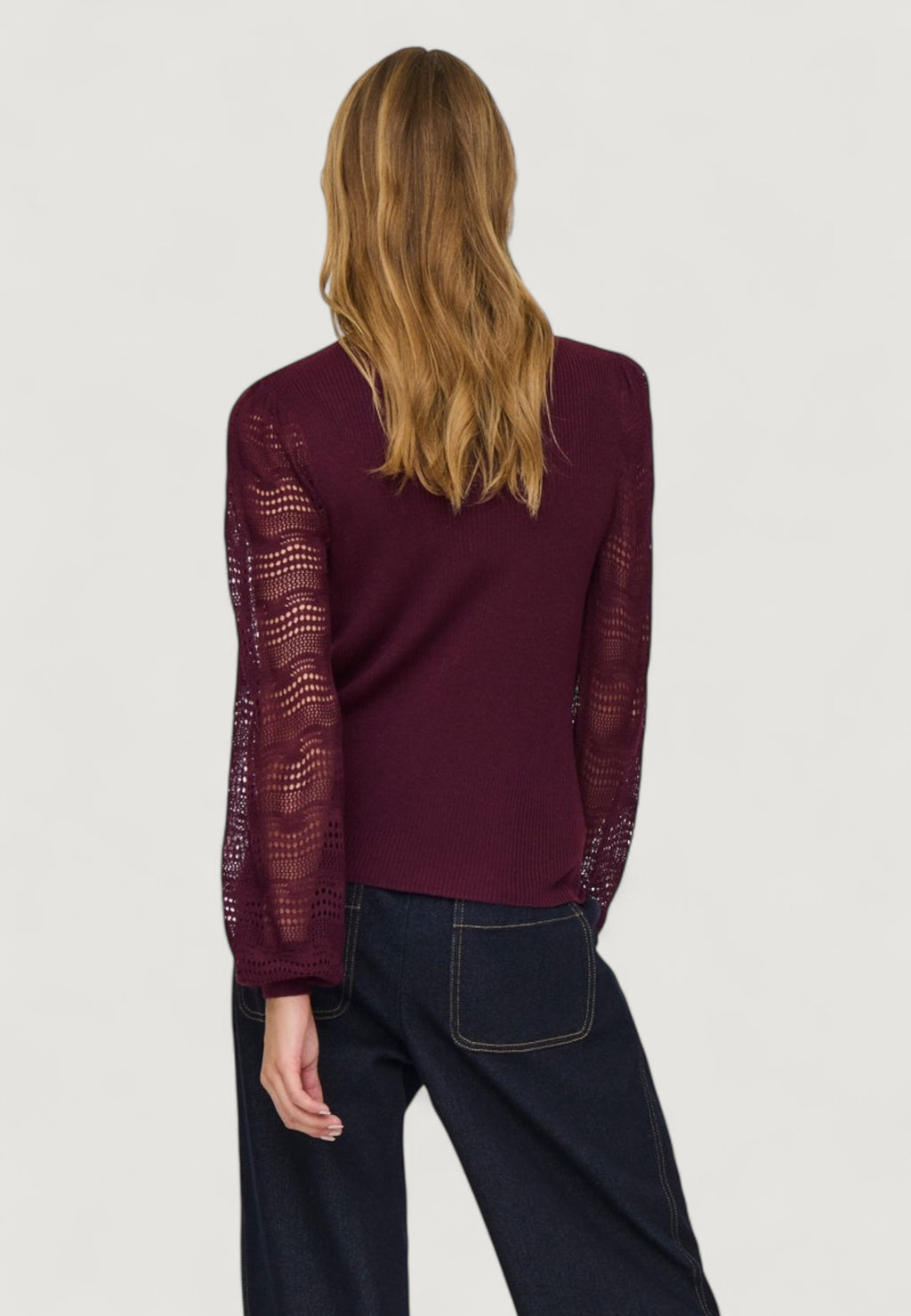 Jersey Only Onlannelina Ls Highneck Knt