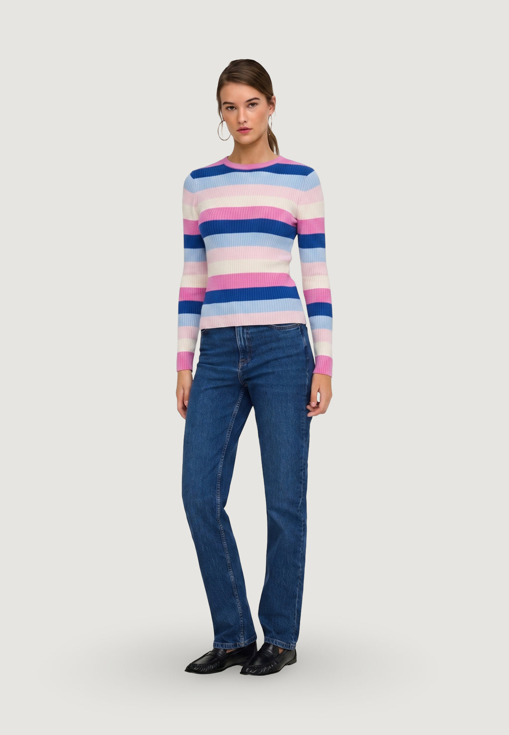Jersey Only ONLIBI LS O-NECK RIB CC KNT