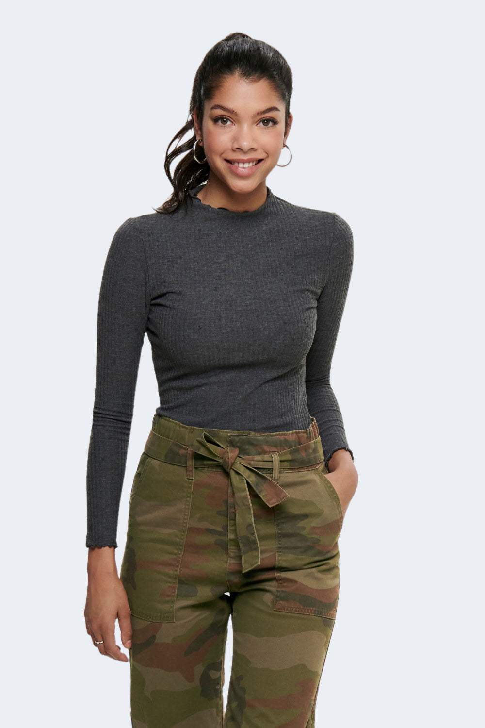 Dolcevita Only EMMA L/S HIGH NECK TOP NOOS JRS