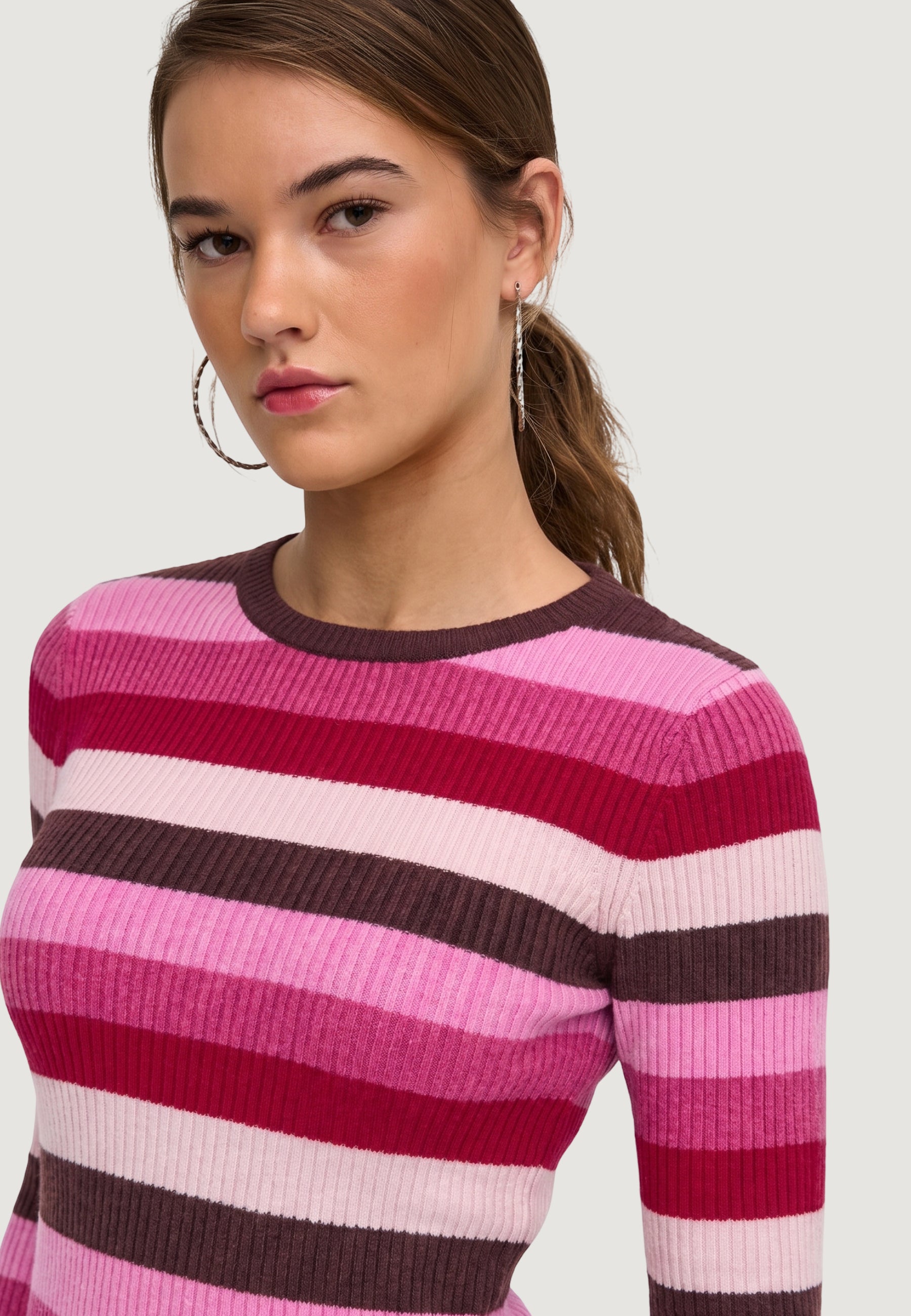 Maglia Only ONLIBI LS O-NECK RIB CC KNT