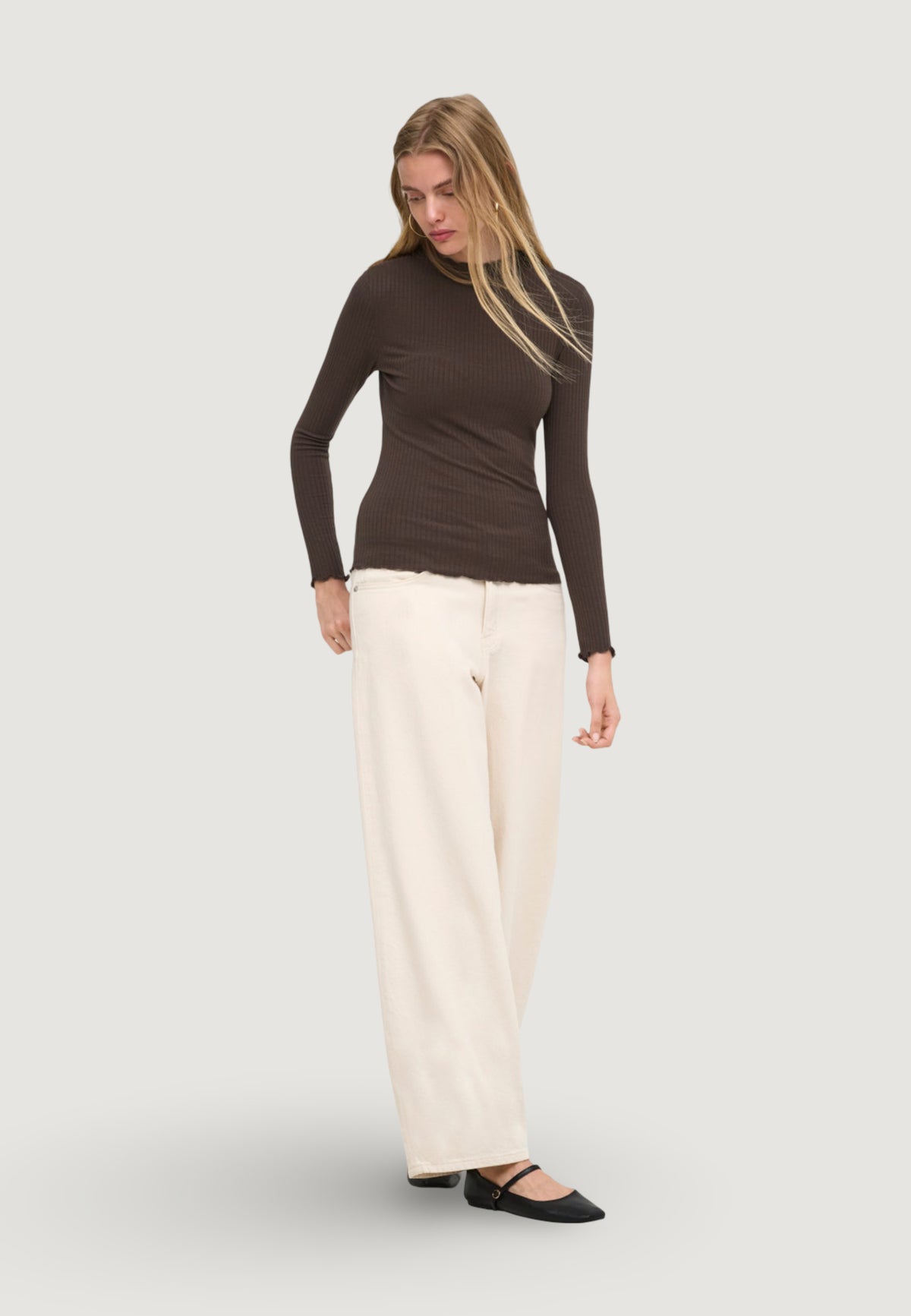 Jersey Only ONLEMMA L/S HIGH NECK TOP NOOS JRS 
