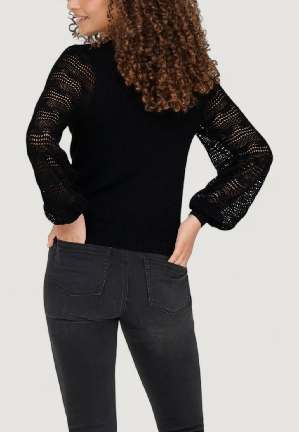 Jersey Only Onlannelina Ls Highneck Knt