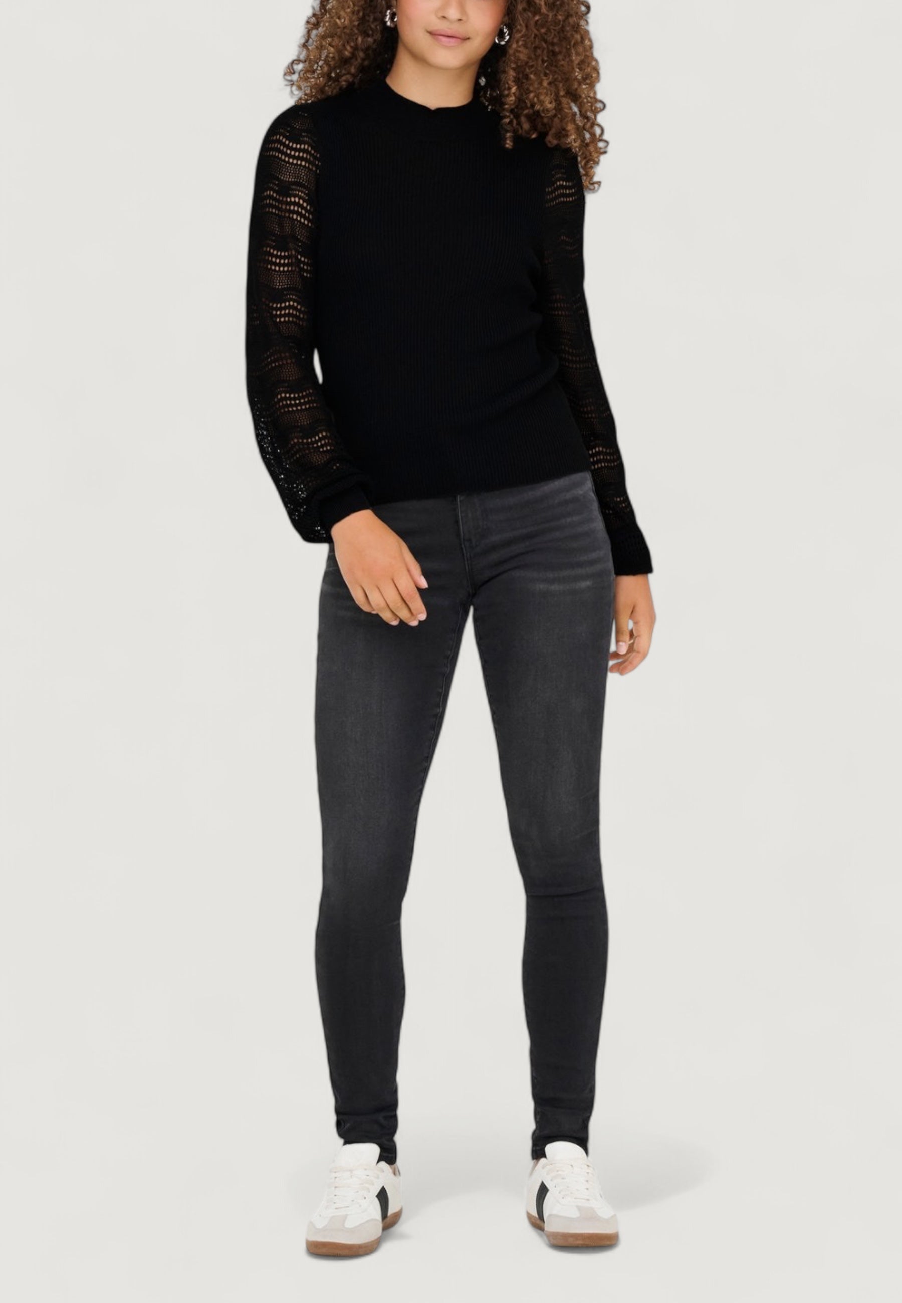 Jersey Only Onlannelina Ls Highneck Knt