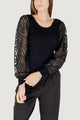 Maglia Only ONLJULIE LS RIB MIX O-NECK CC KNT