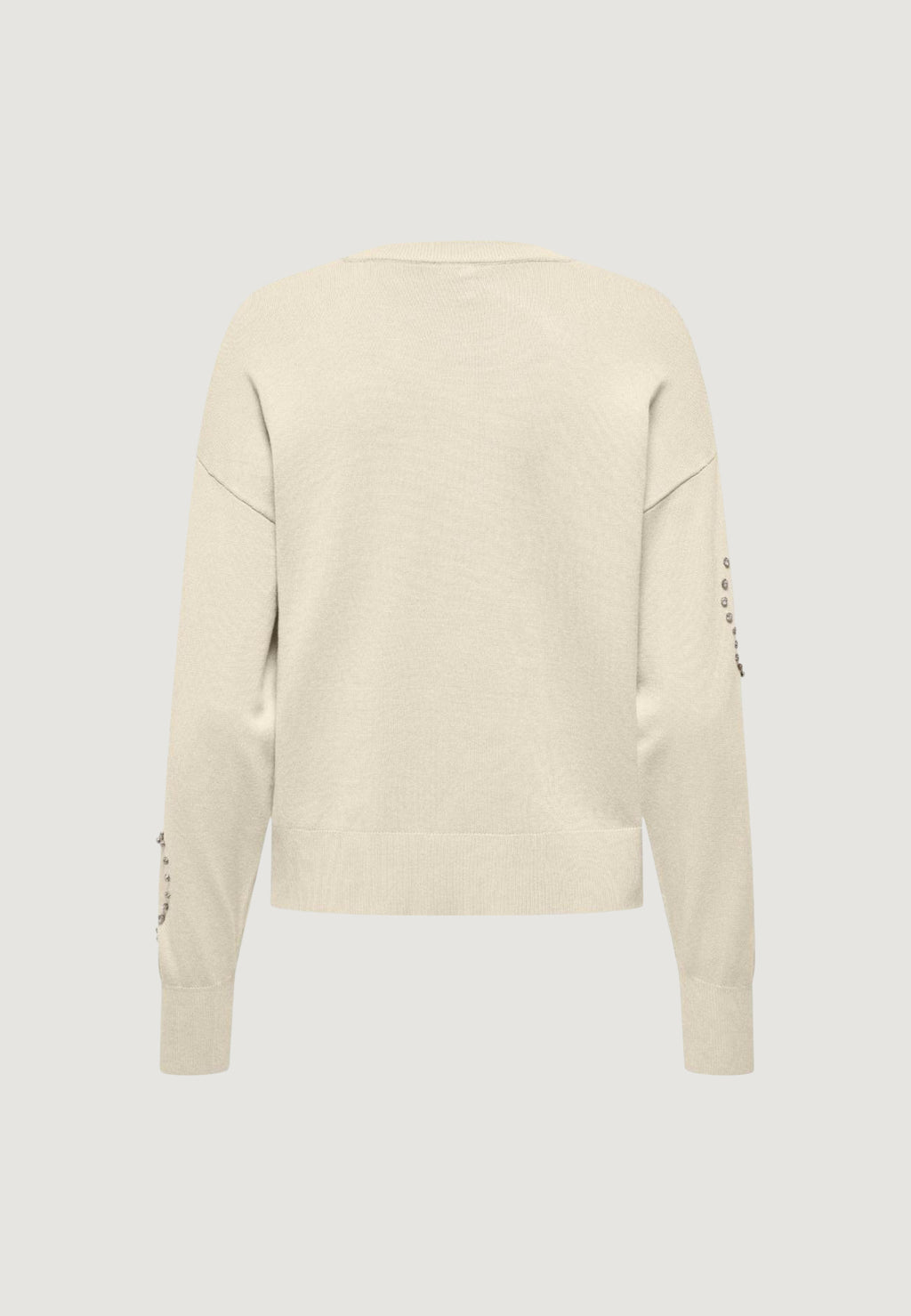 Jersey Only BEE LS HEART BLING ONECK CC KNT