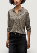 Maglia Street One LTD QR printed jersey blouse w. drawstring