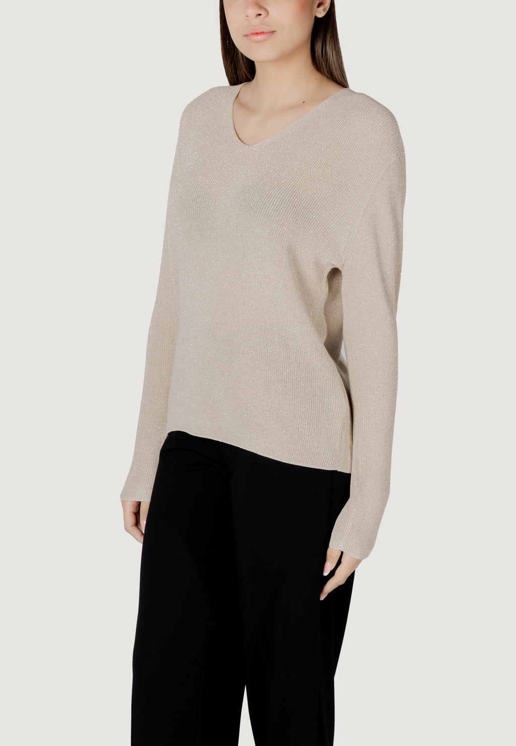 Maglia Street One LTD_QR_lurex v-neck sweater