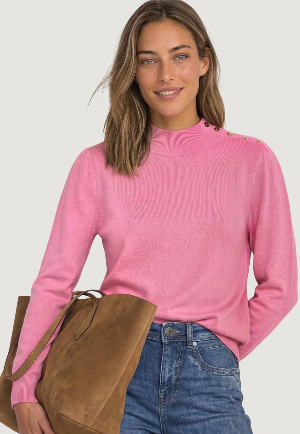 Maglia Street One feminine sweater_button detail
