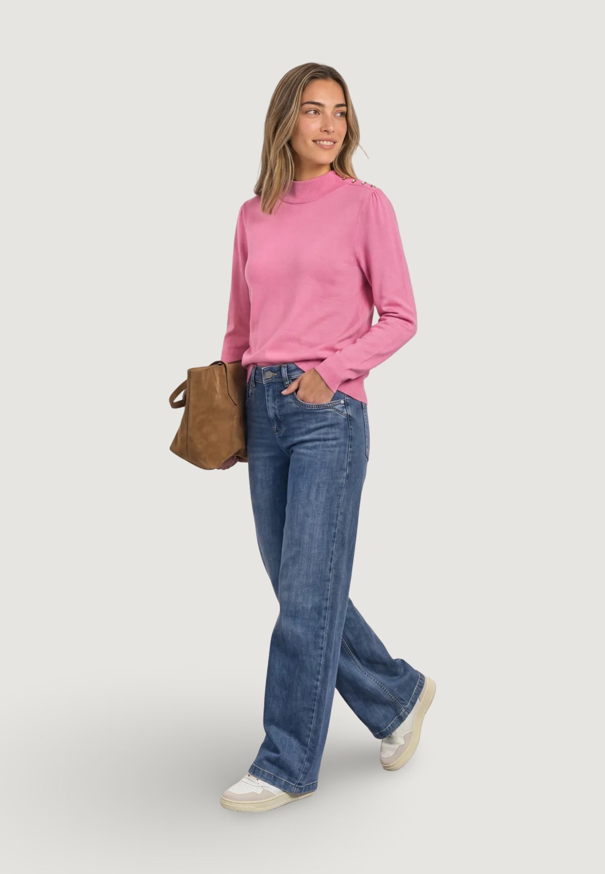 Maglia Street One feminine sweater_button detail